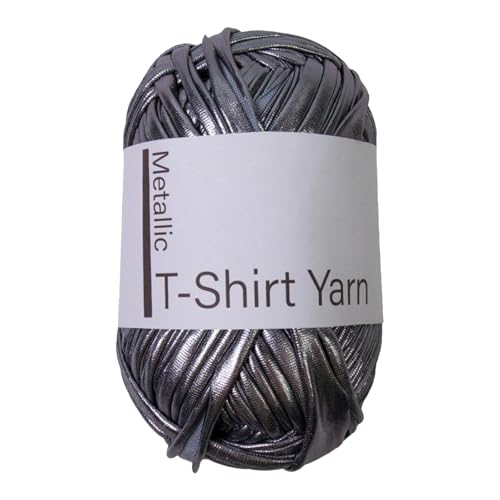 Yianyal T-Shirt-Garn zum Häkeln, Strickgarn,Weiches Häkelgarn | Modisches, weiches Garn zum Stricken, Häkeln und Basteln, glänzendes Strickgarn für Kleidung, T-Shirts von Yianyal