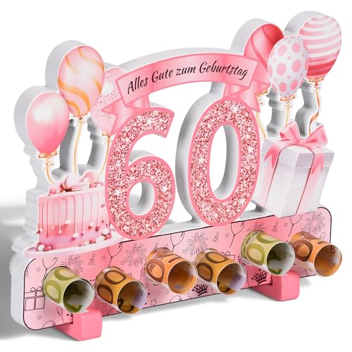 Geschenk 60 Geburtstag Frau, Deko 60. Geburtstag Frau, 60. ter Geburtstag Frau Roségold Deko, Geldgeschenke Alles Gute zum 60. Geburtstag,Geldgeschenke Verpackung ,Geschenk zum 60 Geburtstag Frau von Yibat