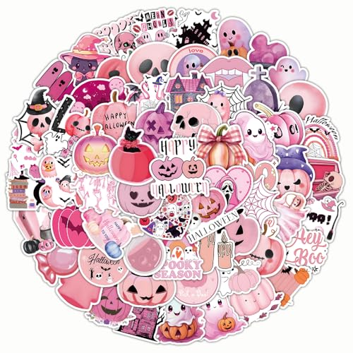 Halloween Stickers Kinder, 100 Stück Wasserfeste Aufkleber Kinder für Skateboards, Helme, Water Bottle, Tablets, Schultaschen, Kühlschränke, Fahrräder, Türen, Tischplatten von Yicoonuo