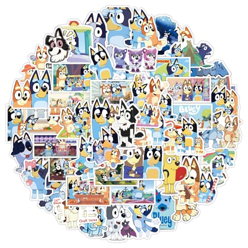 Sticker kinder, 100 PCS Blue-y Sticker Set, Wasserfeste Kinder Sticker, Kindergeburtstag Geschenk Party Dekorationen, Belohnungen, Aufkleber kinder für Schränke, Laptops, Fahrräder von Yicoonuo