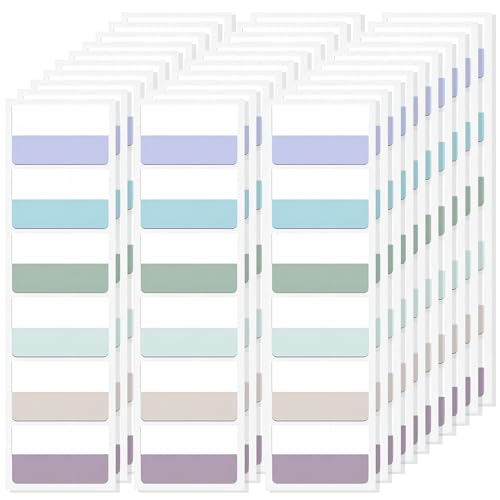 Seitenmarker Selbstklebend, 300 Stück Haftnotizen Page Markers Tabs, 45 X 28 mm Groß Kleberegisterkarten Seitenmarker Selbstklebend zum Markieren Beschriften Klebezettel Tabs für Büro von Yiichiy