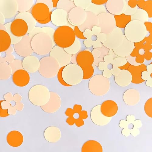 200 Stück Konfetti, Tischdeko Deko Confetti Streudeko für Mann Frau Mädchen und Jungen für Geburtstag Party Hochzeit Feiern Baby Shower (Orange) von Yiirbcz