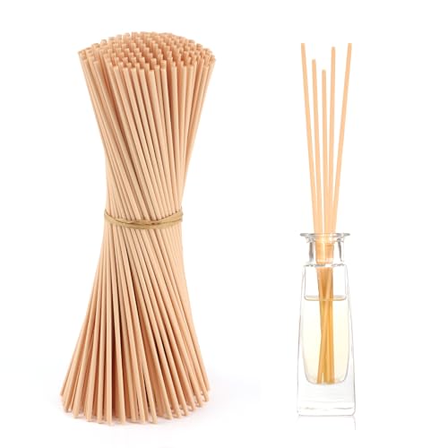 200 Stück Duftstäbchen Nachfüllpack, 25cm x 3mmReed Diffuser Sticks,Rattanstäbchen Für Raumduft,Stäbchen Für Raumduft,Holzstäbchen Für Raumduft,Ersatz Duft Stäbe Für Raumduft,Büro,Holzfarbe von YiliYa