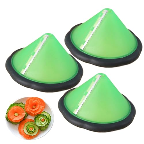 3pcs Gemüse schäbler Gurpe Slicer Edelstahl Gurken Schäler Spiral Karottenschältes und Lockenwurzel Gemüse Obst Slicer Spitzer Küche Gadgets Werkzeug von Yililay