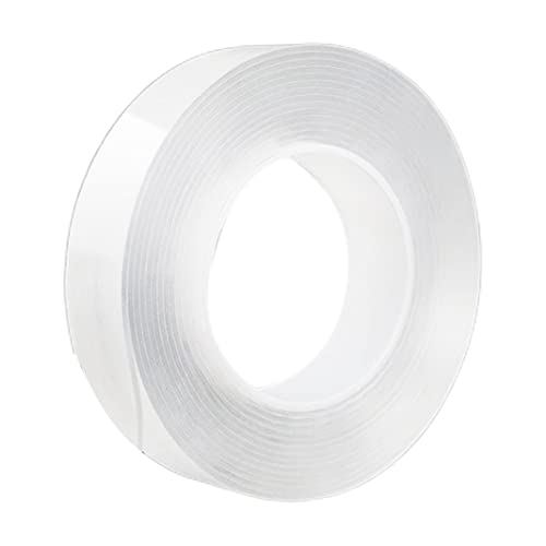 Klebeband, 30 mm Breite transparentes Klebeband Multifunktionales Klebeband 1 mm dickes 300 cm langes Stoff Klebeband Einseitige Klebeband Traaceless waschbarer abnehmbar von Yililay