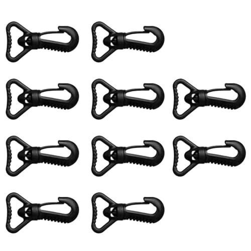 Yilingjc 10 x 25 mm drehbarer Hakenclip Tauchausrüstungszubehör für Tauchtaschen, Rucksäcke, Nylon-Hakenclip für Tauchausrüstung von Yilingjc