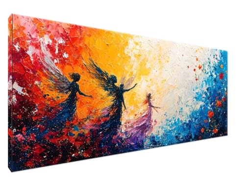 Abstrakt Malen Nach Zahlen Groß XXL 100x200cm Malen Nach Zahlen Erwachsene Figur, Paint by Numbers DIY Kreativ Set auf Leinwand für Anfänger, Weihnachten Paar Freund Personalisierte Geschenke Y2-87 von Yingeen