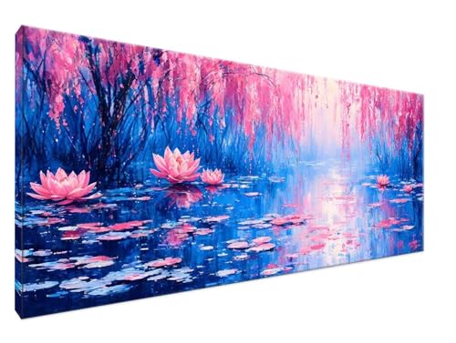 Abstrakt Malen Nach Zahlen Groß XXL 60x120cm Malen Nach Zahlen Erwachsene Fluss, Paint by Numbers DIY Kreativ Set auf Leinwand für Anfänger, Weihnachten Paar Freund Personalisierte Geschenke Y2-579 von Yingeen