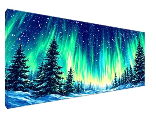 Aurora Malen Nach Zahlen Groß XXL 30x60cm Malen Nach Zahlen Erwachsene Baum, Paint by Numbers DIY Kreativ Set auf Leinwand für Anfänger, Decor, Weihnachten Paar Freund Personalisierte Geschenke Y2-747 von Yingeen