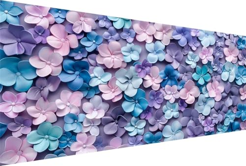 Diamond Painting Abstrakt Diamond Painting Erwachsene Blumen Bastelset Kinder ab 6 Jahre Mosaikherstellung Kreatives Geschenke für Mädchen Anfänger, Kreuzstich Arts Craft Zimmer Deko 70x140cm Y5-584 von Yingeen