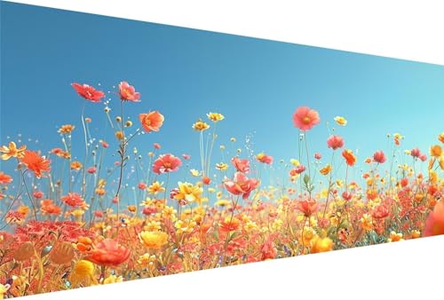 Diamond Painting Blumen Diamond Painting Erwachsene Landschaft Bastelset Kinder ab 6 Jahre Mosaikherstellung Kreatives Geschenke für Mädchen Anfänger, Kreuzstich Arts Craft Zimmer Deko 30x60cm Y5-474 von Yingeen