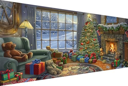 Diamond Painting Feuer Diamond Painting Erwachsene Baum Bastelset Kinder ab 6 Jahre Mosaikherstellung Kreatives Geschenke für Mädchen Anfänger, Diamant Strass Kreuzstich Zimmer Deko 90x180cm Y5-764 von Yingeen