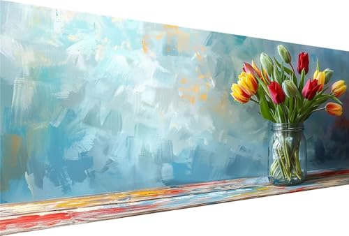 Diamond Painting Tisch Diamond Painting Erwachsene Vase Bastelset Kinder ab 6 Jahre Mosaikherstellung Kreatives Geschenke für Mädchen Anfänger, Diamant Strass Kreuzstich Zimmer Deko 100x200cm Y5-444 von Yingeen