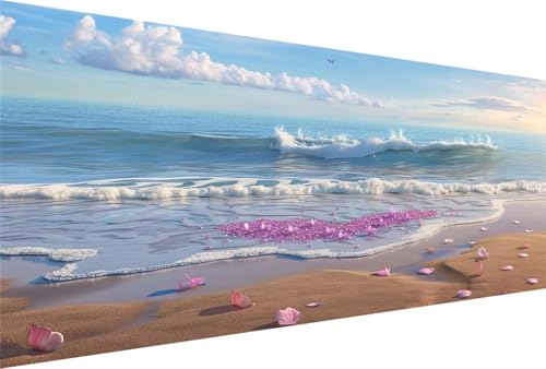 Diamond Painting Wellen Diamond Painting Erwachsene Landschaft Bastelset Kinder ab 6 Jahre Mosaikherstellung Kreatives Geschenke für Mädchen Anfänger, Kreuzstich Arts Craft Zimmer Deko 80x160cm Y5-591 von Yingeen