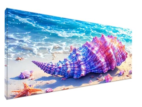 HüLse Malen Nach Zahlen Groß 60x120cm Malen Nach Zahlen Erwachsene Strand, Paint by Numbers DIY Kreativ Set auf Leinwand für Anfänger, Weihnachten Paar Freund Personalisierte Geschenke, Decor Y2-90 von Yingeen