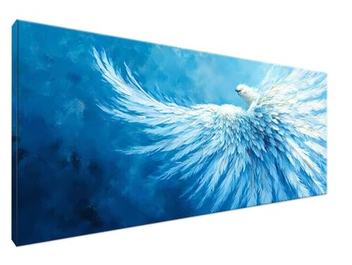 Malen Nach Zahlen Adler, Malen Nach Zahlen Erwachsene Tier DIY Handgemalt Ölgemälde Leinwand Kit für Anfänger Ohne Rahmen 100x200cm Mit 3-Pinseln und Acrylfarbe für Deko Wohnzimmer, Geschenke Y2-67 von Yingeen