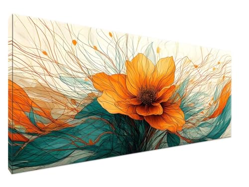 Malen Nach Zahlen Erwachsene Blume Paint by Numbers DIY Kreativ Set Erwachsene, Anlage Malen nach Zahlen Kits auf Leinwand Acrylfarbe Zeichnung Malerei Kunsthandwerk für Room Decor 100x200cm Y2-71 von Yingeen