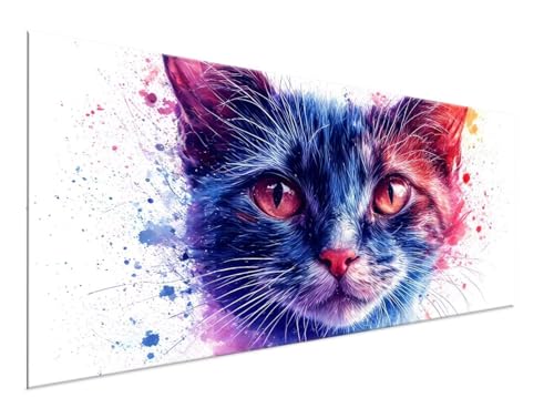 Malen Nach Zahlen Erwachsene Farbe Paint by Numbers DIY Kreativ Set Erwachsene, Katze Malen nach Zahlen Kits auf Leinwand Acrylfarbe Zeichnung Malerei Kunsthandwerk für Room Decor 30x60cm Y2-752 von Yingeen