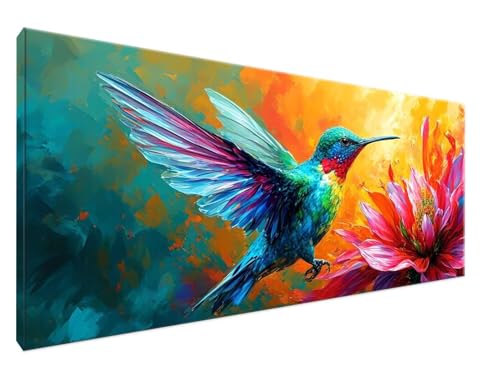 Malen Nach Zahlen Erwachsene Vogel Paint by Numbers DIY Kreativ Set Erwachsene, Blume Malen nach Zahlen Kits auf Leinwand Acrylfarbe Zeichnung Malerei Kunsthandwerk für Room Decor 30x60cm Y2-737 von Yingeen