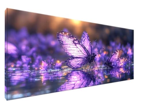 Schmetterling Malen Nach Zahlen Groß 30x60cm Malen Nach Zahlen Erwachsene Tier, Paint by Numbers DIY Kreativ Set auf Leinwand für Anfänger, Decor, Weihnachten Freund Personalisierte Geschenke Y2-72 von Yingeen