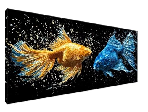 Tier Malen Nach Zahlen Groß 100x200cm Malen Nach Zahlen Erwachsene Fisch, Paint by Numbers DIY Kreativ Set auf Leinwand für Anfänger, Weihnachten Paar Freund Personalisierte Geschenke, Decor Y2-390 von Yingeen