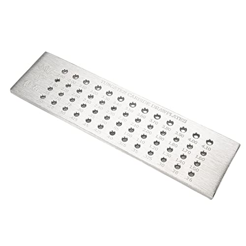 Rollmühle für Schmuck, 0,26-4,1 Mm Schmuckdraht-Drawplate Tragbare Schmuckwerkzeuge Wolframkarbiddraht Drawplate 52 Löcher Wolfram-Carbid-Stahl-Runde Ziehplatte für Rollmühle für Schmuck, 0,26-4,1 Mm Schmuckdraht-Drawplate Tragbare Schmuckwerkzeuge Wolframkarbiddraht Drawplate 52 Löcher Wolfram-Carbid-Stahl-Runde Ziehplatte für von Yinhing