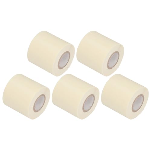 Yinhing PVC-Klebeband, 5 Stück AC-Klebeband für Klimaanlagenkanäle, Rohrwickelband, Anti-Aging-Klebeband für Elektronische Teile und Zubehöranschlüsse (Beige) von Yinhing