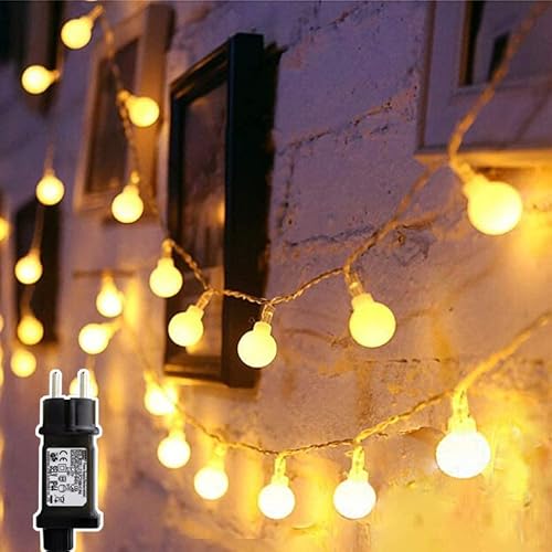 Yinuo Mirror Lichterketten 15M 100 Led, 8 Lichtmodi, Zeitschaltuhr und Merkfunktion, Warmweiß, Ideale Weihnachtsbeleuchtung für Innen, Zimmer, Party, Deko usw Warmweiß von Yinuo Mirror