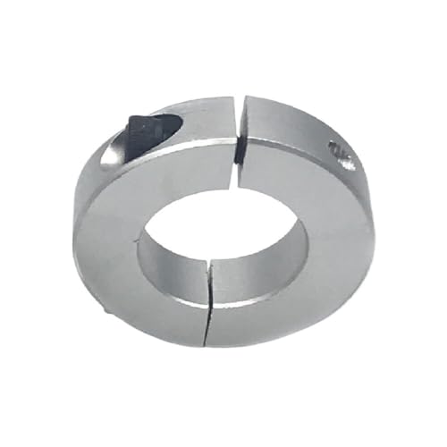 1 Stück 13 mm/15 mm/16 mm/20 mm/25 mm/30 mm feste Ringe Aluminiumlegierung Klemmkragen Klemmtyp Doppelt geteilter Wellenkragen ( Color : 13mm ) von Yinxi