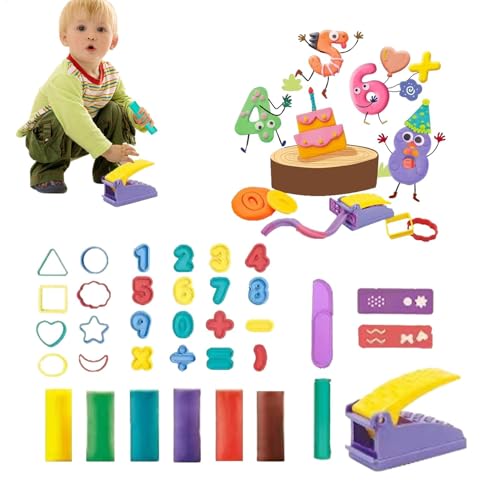 Yiohejy Küchenspielzeug Aus Ton, Küchenset Aus Tonspielzeug - Burger Maker Play Food Modeling Tools Kit - Lernaktivitäten Im Vorschulalter, Küchenspielzeug Für Kinder, Mädchen, Ab 3 Jahren von Yiohejy