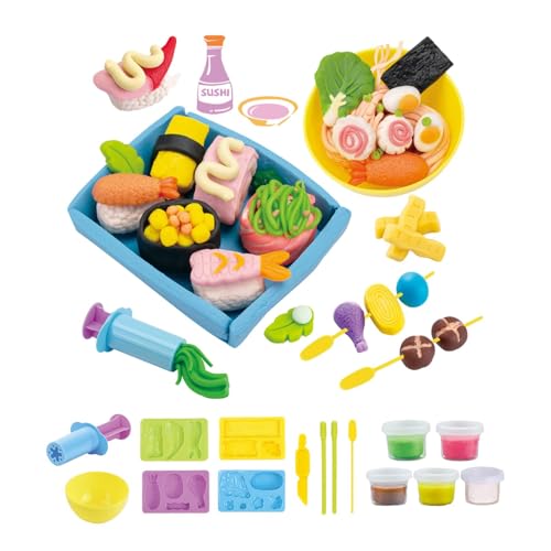 Yiohejy Küchenspielzeug Aus Ton, Küchenset Aus Tonspielzeug - Burger Maker Play Food Modeling Tools Kit - Lernaktivitäten Im Vorschulalter, Küchenspielzeug Für Kinder, Mädchen, Ab 3 Jahren von Yiohejy