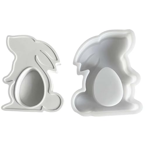 Silikonform Hasen, Silikonformen Gießformen Ostern Silikonform Hase Mit Sockel Silikonform Kerzenhalter Gießformen, Süße Kaninchen-kerzenformen Für Zuhause, Osterschmuck von Yiokii