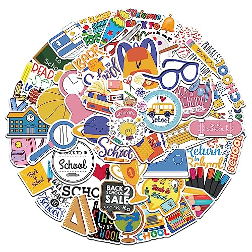 Einschulung Sticker Kinder 50pcs Schulanfang Aufkleber Endlich Schulkind Scrapbook Stickers Schulanfang Mädchen Junge Geschenke Aufkleber Kinder Sticker Set von Yitla