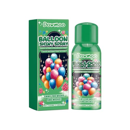 Yiurse Ballon-Glanzspray, sofortiger Hochglanz für Luftballons, schnell trocknender Aufheller, 100 ml, elegantes Glanz-Finish, Sprühballon-Aufheller für Halloween, Geburtstage von Yiurse