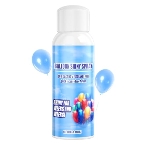 Yiurse Ballon-Glitzer-Spray – 130 ml glänzendes Finish Spray für Luftballons, wasserfestes Ballon-Glanz-Finish-Spray, langlebig, um Ballons glänzend zu halten von Yiurse