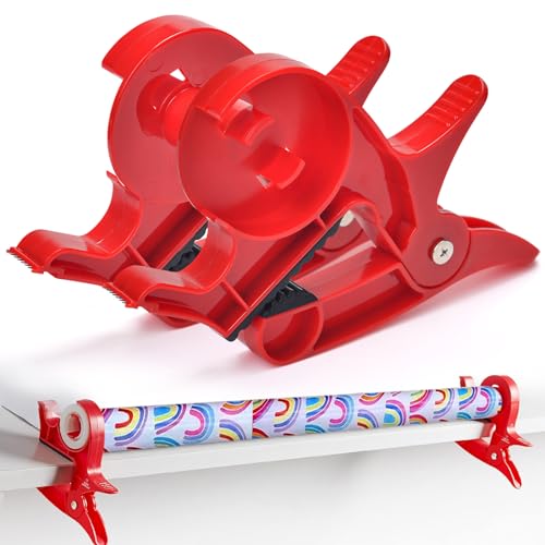 Geschenkpapier Schneider für Rollen,Geschenkpapier Schneider Cutter Tisch Geschenkver Packungswerkzeug Wrap Buddies Tragbare Papierschneider Roll Papier Schneidegerät für Geschenkpapier, Weihnachten von Yizemay