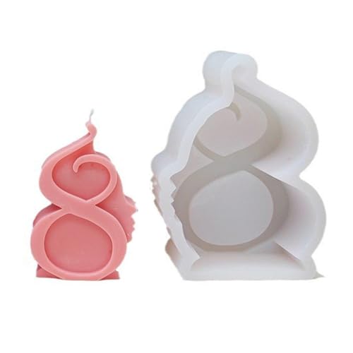 Handgefertigte Silikonform für 3D-Gesicht, Kerzen, Bastelbedarf, Backformen, Gießformen für Kuchen, Fondant, Dekorationen von Yjcnelcr