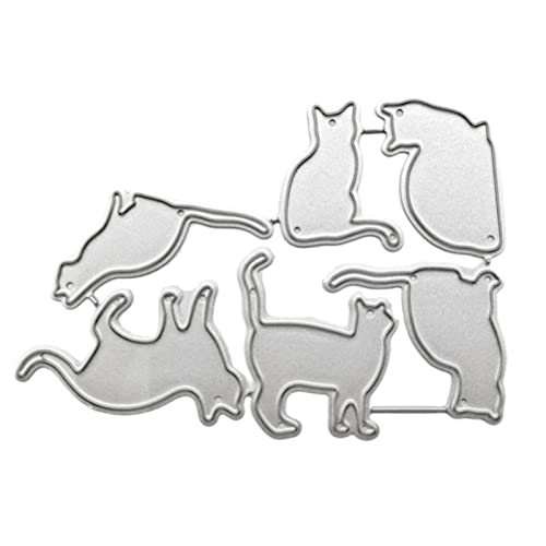 Niedliche Katzen Stanzformen Schablone Scrapbooking Album Stempel Papier Karten Für Handgefertigte Grußkarten Prägung Dekor Bastelprojekte Metall Stanzformen Scrapbooking Schablonen von Yjcnelcr