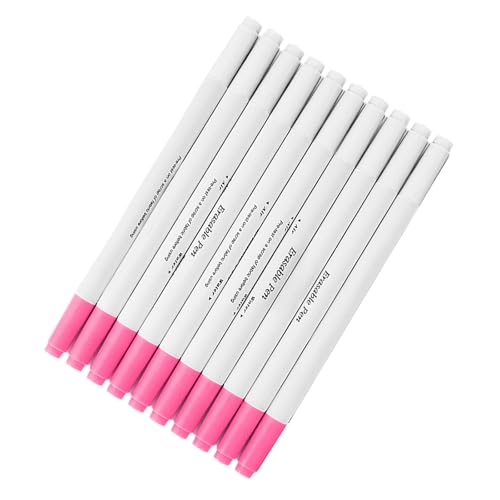 Yjcnelcr 10 Stück waschbare Stoffmarkierstifte, löschbarer Stift, wasserlöslicher Stift, Stoffmarkierungsstift, Nähzubehör zum Quilten von Yjcnelcr