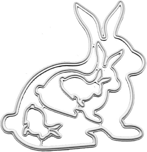 Hasen-Stanzschablone, Metallschablonen, Stanzformen, Stanzschablonen für DIY, Scrapbooking, Fotoalbum, dekorative Prägepapier-Stanzformen für Kartenherstellung, Schablonen, Stanzschablonen Hasen-Stanzschablone, Metallschablonen, Stanzformen, Stanzschablonen für DIY, Scrapbooking, Fotoalbum, dekorative Prägepapier-Stanzformen für Kartenherstellung, Schablonen, Stanzschablonen von Yjemle