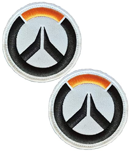 Overwatch Game Logo Patch Hook and Loop Tactical Moral Applique Fastener Militär Bestickter Patch 2 Stück von Ykonuyis