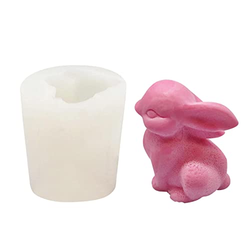 Ykop Osterhase Silikonform Ostern Silikonform Ostern Backform Kuchenform Silikon Backform Hase Osterhase 3D Seifenform Silikon Schokoladenform Fondant Mousse Mold von Ykop