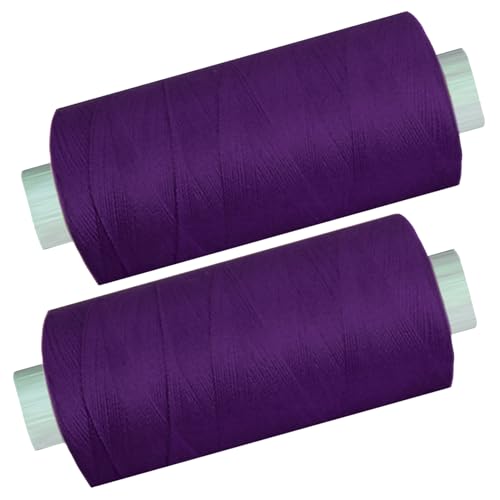 2 Spulen a. 500 m Nähgarn/Syngarn lila, Garn Nähfaden Polyester für die Nähmaschine, (0,06 € /10 m), 0475-35 von Yline