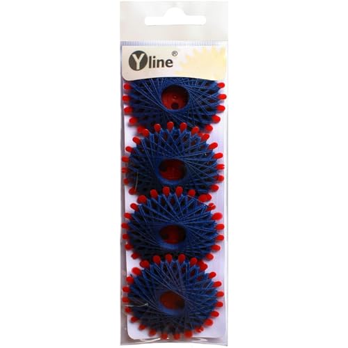 4 Sterne a. 20 m Sternzwirn Polyester königs - blau, Sternchenzwirn Stern - Zwirn, sl, (0,06 € / m), 3171-12 von Yline