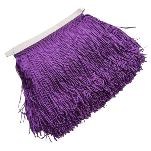 Ymnilian Fransenborte,Fransen 1 Meter Wunderschöne Lila 15 cm Lange Spitzenfransenbesatz Polyester Quaste Fransenbesatz DIY Latein Kleid Bühnenkleidung Zubehör Ymnilian Fransenborte,Fransen 1 Meter Wunderschöne Lila 15 cm Lange Spitzenfransenbesatz Polyester Quaste Fransenbesatz DIY Latein Kleid Bühnenkleidung Zubehör von Ymnilian