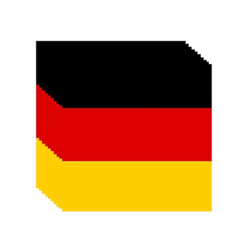 20Stk Deutschland Servietten, Tag der Deutschen Einheit Deko Tischdeko Servietten, Deutschland Schwarz Rot Gelb Flagge Papierservietten für Fußball Party, 33x33cm von Ymxil