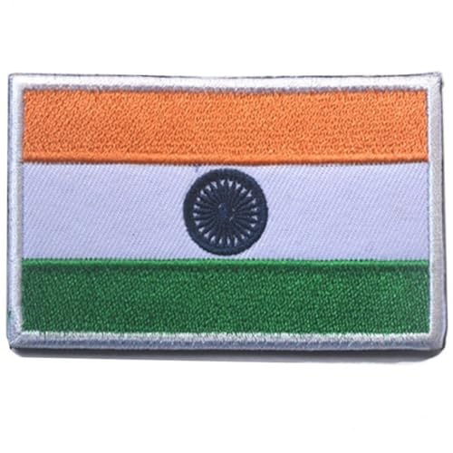 Ymxygz Bestickter Aufnäher Indischer Flagge, Nationales Emblem, Zum Aufnähen Für Kleidung, Rucksäcke, Uniformen, Hüte, Armbanddekoration Ymxygz Bestickter Aufnäher Indischer Flagge, Nationales Emblem, Zum Aufnähen Für Kleidung, Rucksäcke, Uniformen, Hüte, Armbanddekoration von Ymxygz