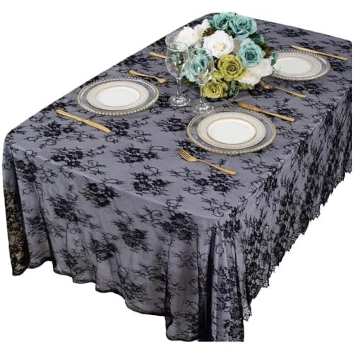 Ymxygz Chemin De Table En Dentelle Toile D'araignée, Couverture De Table Sur Le Thème D'halloween, Fournitures Pour Dîner D'halloween von Ymxygz