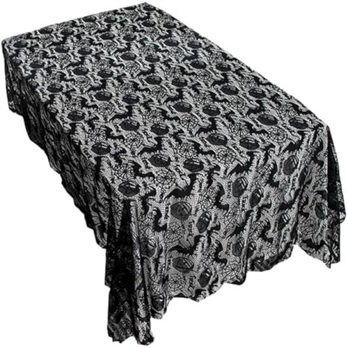 Ymxygz Chemin De Table En Dentelle Toile D'araignée, Couverture De Table Sur Le Thème D'halloween, Fournitures Pour Dîner D'halloween von Ymxygz