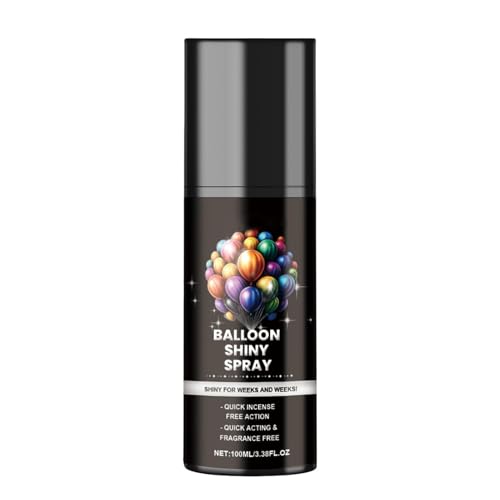 Ballonglanzspray, Glanzspray für Luftballons | 100 ml Glanz-Finish-Spray - Ballonspray-Verstärker für dauerhaften Glanz auf Latexballons von Ynnhik